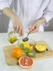 Приготовление блюда по рецепту - Семга с овощами в фруктовом соусе. Шаг 6