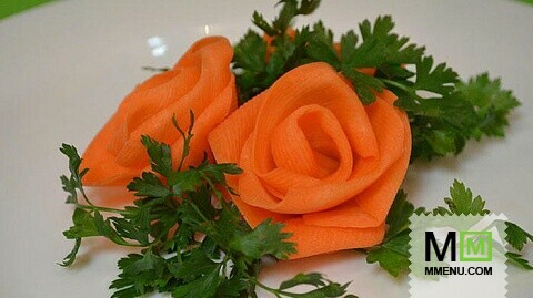 Роза из моркови