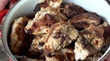 Рецепт - Шашлык из курицы в горчично-майонезном маринаде