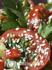 Приготовление блюда по рецепту - Овощной салат с заправкой. Шаг 1