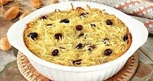 Рецепт - Суфле из лапши с миндалем и медом