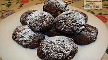 Рецепт - Постное шоколадно-ореховое печенье