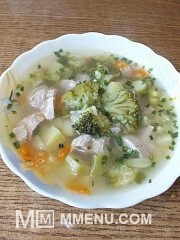 Приготовление блюда по рецепту - Овощной суп на бульоне из индейки.. Шаг 6