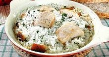 Рецепт - Запеканка из курицы с рисом
