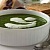 Суп-пюре зеленый со взбитыми сливками