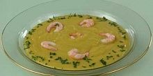 Рецепт - Картофельный суп-пюре с креветками